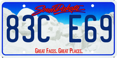 SD license plate 83CE69