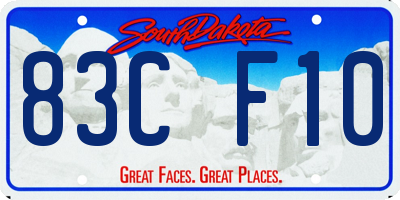 SD license plate 83CF10