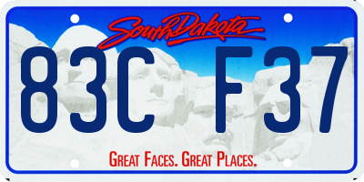 SD license plate 83CF37
