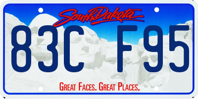 SD license plate 83CF95