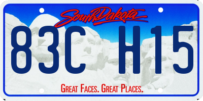 SD license plate 83CH15