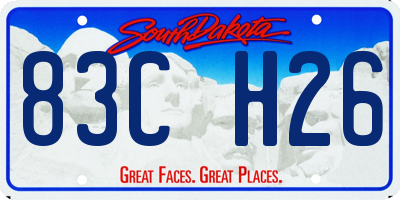 SD license plate 83CH26