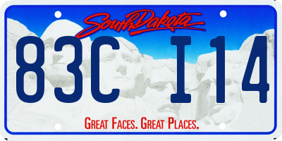 SD license plate 83CI14