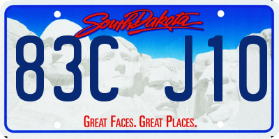 SD license plate 83CJ10