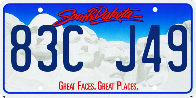 SD license plate 83CJ49