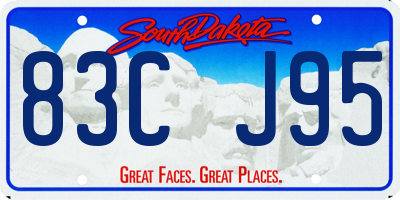 SD license plate 83CJ95