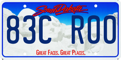 SD license plate 83CR00