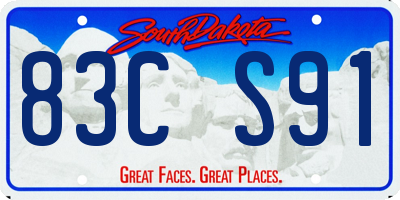 SD license plate 83CS91