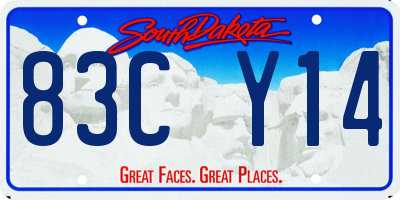SD license plate 83CY14