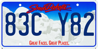 SD license plate 83CY82