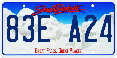 SD license plate 83EA24