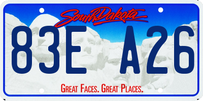 SD license plate 83EA26