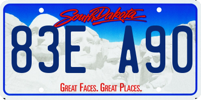 SD license plate 83EA90