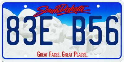 SD license plate 83EB56