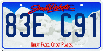 SD license plate 83EC91