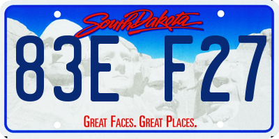 SD license plate 83EF27