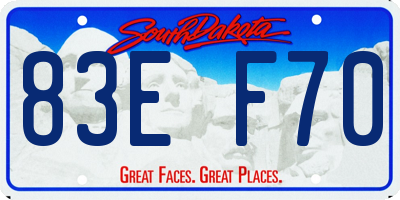 SD license plate 83EF70