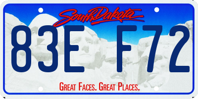 SD license plate 83EF72