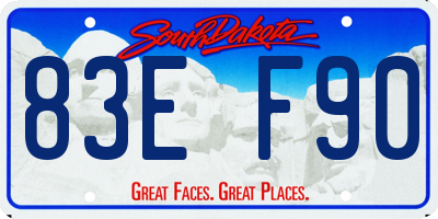 SD license plate 83EF90