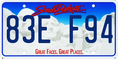 SD license plate 83EF94