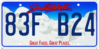 SD license plate 83FB24