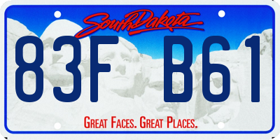 SD license plate 83FB61