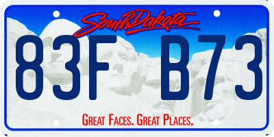 SD license plate 83FB73