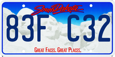 SD license plate 83FC32