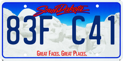 SD license plate 83FC41