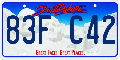 SD license plate 83FC42