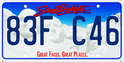 SD license plate 83FC46