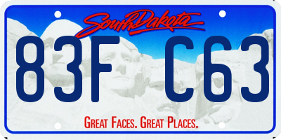SD license plate 83FC63