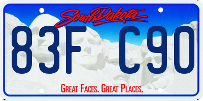 SD license plate 83FC90