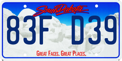 SD license plate 83FD39