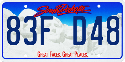 SD license plate 83FD48