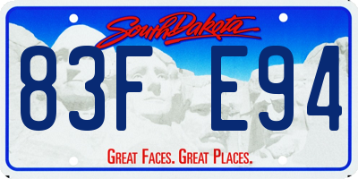 SD license plate 83FE94