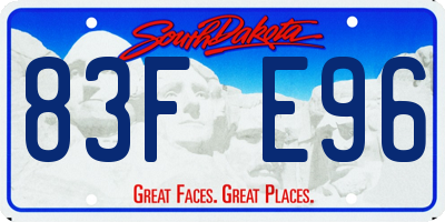 SD license plate 83FE96