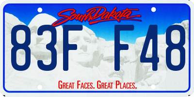 SD license plate 83FF48