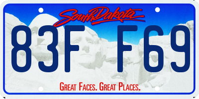 SD license plate 83FF69
