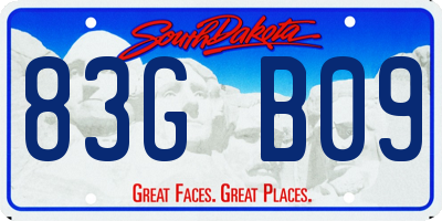 SD license plate 83GB09