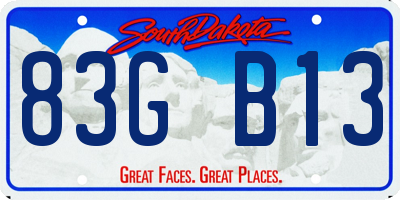 SD license plate 83GB13
