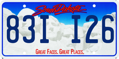 SD license plate 83II26