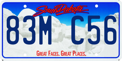 SD license plate 83MC56