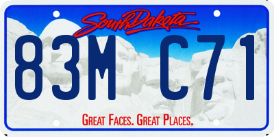 SD license plate 83MC71