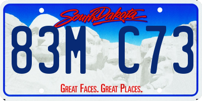 SD license plate 83MC73