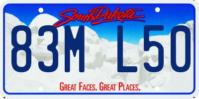 SD license plate 83ML50