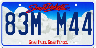 SD license plate 83MM44