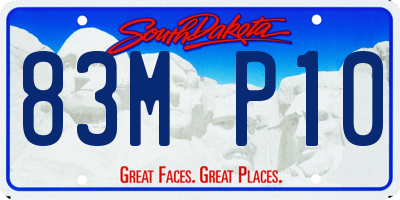 SD license plate 83MP10