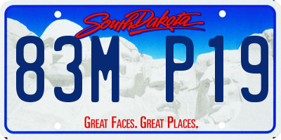 SD license plate 83MP19