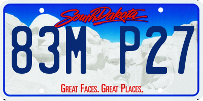 SD license plate 83MP27